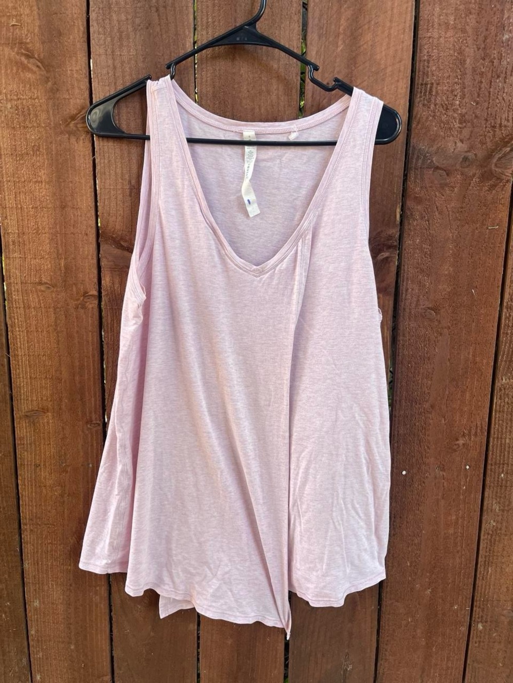 Lululemon Knot a Problem Flowy Tank Top Heathered Pearl Pink Sz 8